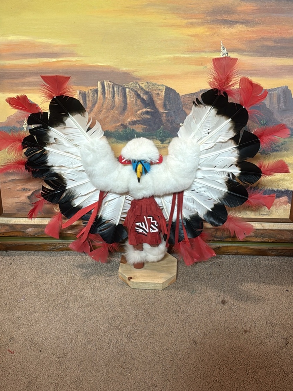 Native American Navajo Indian Eagle Kachina Doll “Signed”
